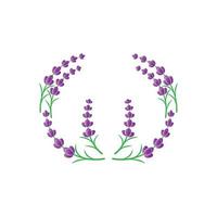 verse lavendel bloem logo vector