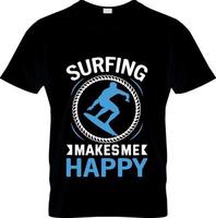 surfing t-shirt ontwerp, surfing t-shirt leuze en kleding ontwerp, surfing typografie, surfing vector, surfing illustratie vector