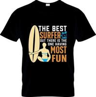 surfing t-shirt ontwerp, surfing t-shirt leuze en kleding ontwerp, surfing typografie, surfing vector, surfing illustratie vector