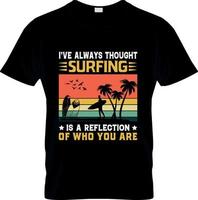 surfing t-shirt ontwerp, surfing t-shirt leuze en kleding ontwerp, surfing typografie, surfing vector, surfing illustratie vector