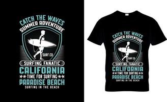 surfing t-shirt ontwerp, surfing t-shirt leuze en kleding ontwerp, surfing typografie, surfing vector, surfing illustratie vector