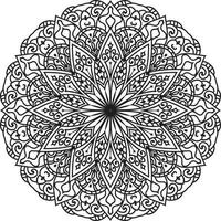 cirkelvormige bloem mandala gratis vector