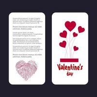 valentijnsdag dag achtergrond met icoon reeks patroon vector illustratiebehangflyers uitnodiging posters brochure voucherbanners