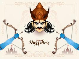 mooi gelukkig dussehra Indisch cultureel festival viering achtergrond vector