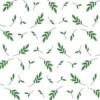 delicaat patroon van groen twijgen en bladeren vector
