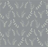 elegant bloemen patroon Aan een grijs achtergrond vector