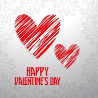 gelukkig Valentijn dag liefde achtergrond 14e februari valentijnsdag dag sjabloon vector