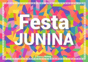 Kleurrijke Festa Junina Vector Achtergrond