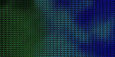 donkerblauw, groen vector sjabloon met lijnen.