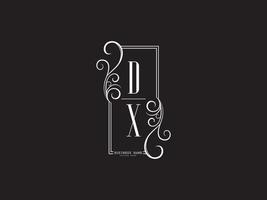 luxe dx logo icoon, creatief dx brief logo ontwerp voor bedrijf vector