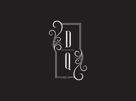 luxe dq logo icoon, creatief dq brief logo ontwerp voor bedrijf vector