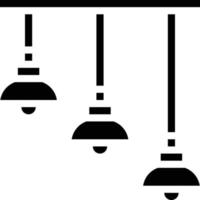 hangende lampen lampen verlichting lamp meubilair - solide icoon vector