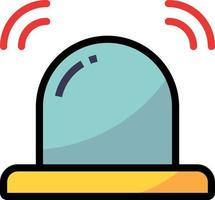 sirene Wifi ring noodgeval - gevulde schets icoon vector