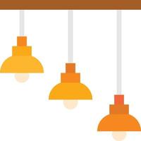 hangende lampen lampen verlichting lamp meubilair - vlak icoon vector