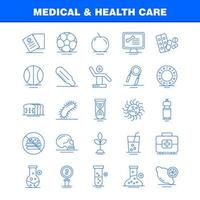 medisch en Gezondheid zorg lijn icoon voor web afdrukken en mobiel uxui uitrusting zo net zo oor medisch Onderzoek ziekenhuis geneeskunde medisch pillen tablet pictogram pak vector