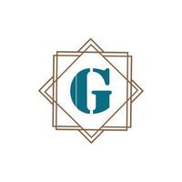 brief g logo icoon ontwerp sjabloon elementen voor uw toepassing of bedrijf identiteit. vector
