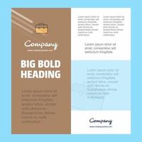 breifcase bedrijf bedrijf poster sjabloon met plaats voor tekst en afbeeldingen vector achtergrond