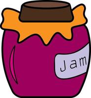 pot van jam kleur icoon vector