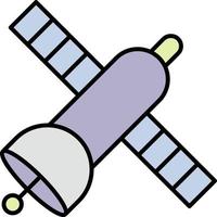 GPS, satelliet, ruimte kleur icoon vector