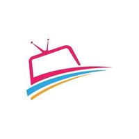 TV icoon logo vector illustratie ontwerp