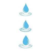 waterdruppel logo sjabloon vector