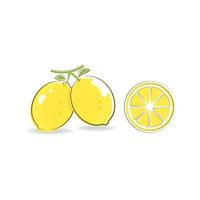 vers citroen icoon vector illustratie