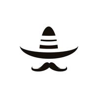 Mexico hoed icoon vector illustratie