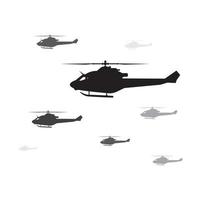 leger helikopter icoon vector illustratie