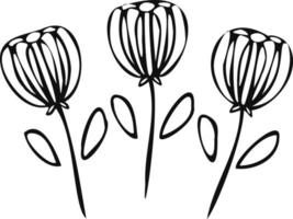 roze voorjaar romantisch bloemen icoon, tulpen symbool. vector, vector