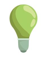 groen lamp ecologie vector