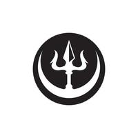 trident logo sjabloon vector pictogram