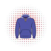 mannen hoodies icoon, comics stijl vector