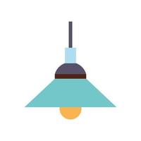 lamp plat pictogram vector