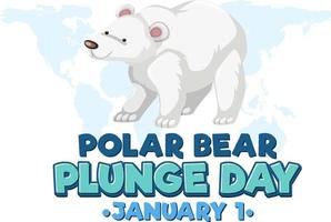polair beer duik dag januari icoon vector