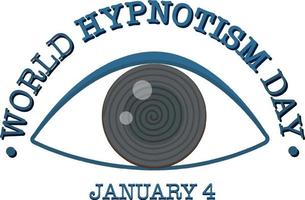 wereld hypnotisme dag januari icoon vector