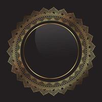 elegante achtergrond met decoratief gouden frame vector