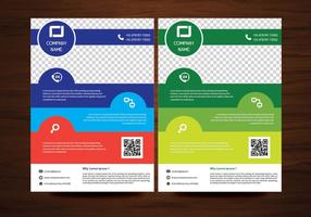 Vector Brochure Flyer ontwerp lay-out sjabloon in A4-formaat