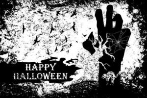 zombie monster hand grunge halloween ontwerp vector