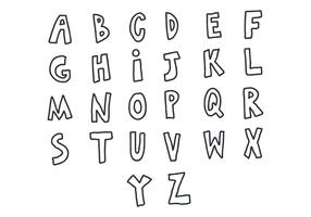 Doodle Letters Vector Pack
