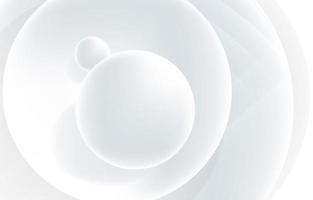 witte cirkel 3D-concept vector