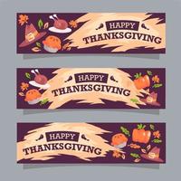 thanksgiving banner feest vector