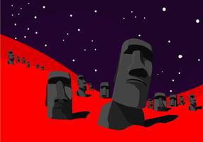 Easter Island Vector Art
