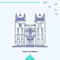 porto kathedraal horizon vector illustratie