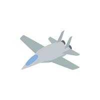 leger vliegtuig icoon, comics stijl vector