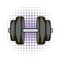 barbell comics icoon vector