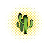 cactus icoon, comics stijl vector