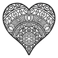 schattig liefde hart tekening patroon vector