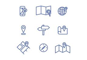 Locatie Icons vector