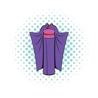 Japans kimono icoon in comics stijl vector