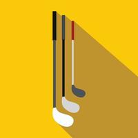 golf Clubs vlak icoon vector